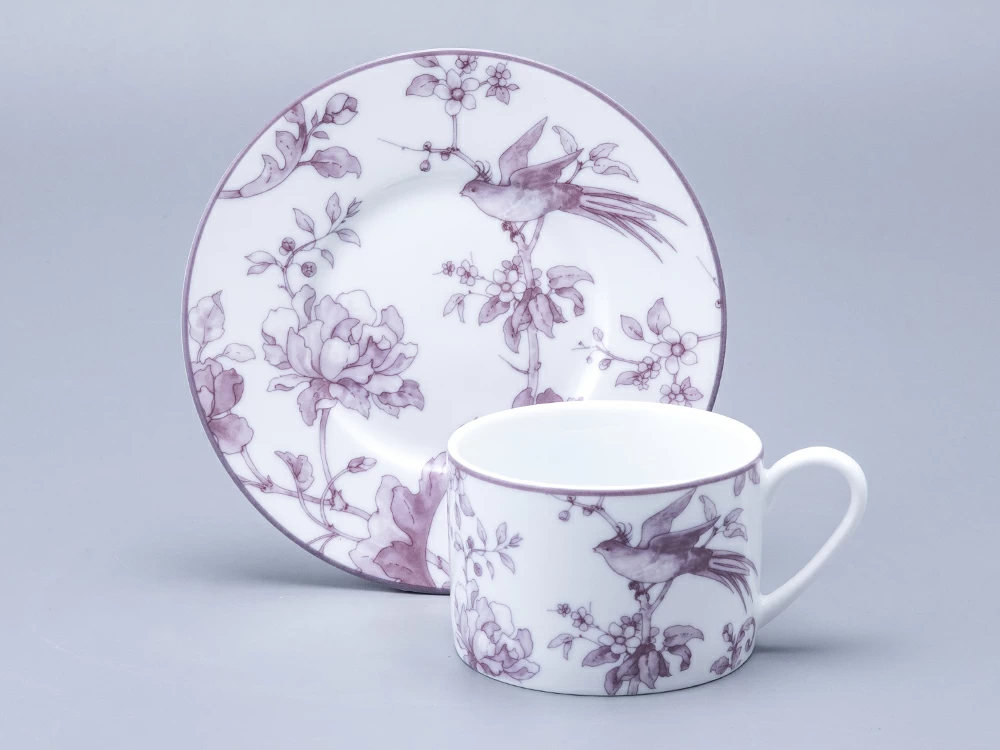 Чашка с блюдцем форма Соло рисунок Monplaisir Violet (Монплезир Виолет), арт. 81.29440.00.5