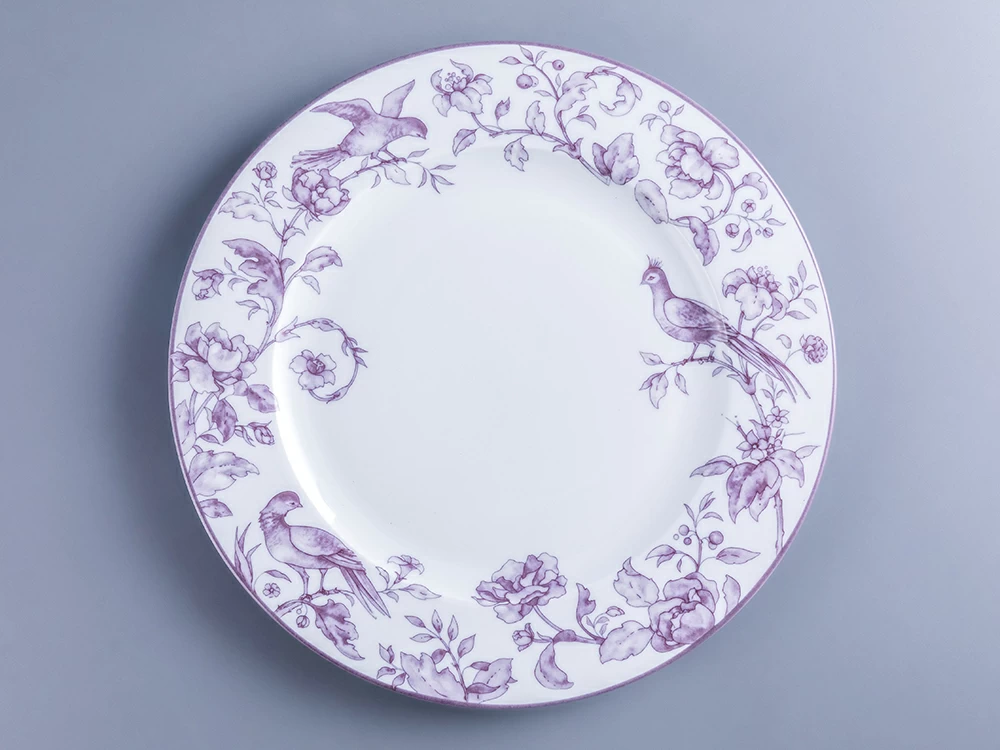 Тарелка мелкая 270 мм, форма Европейская, рисунок Monplaisir Violet (Монплезир Виолет), арт. 80.37453.00.5