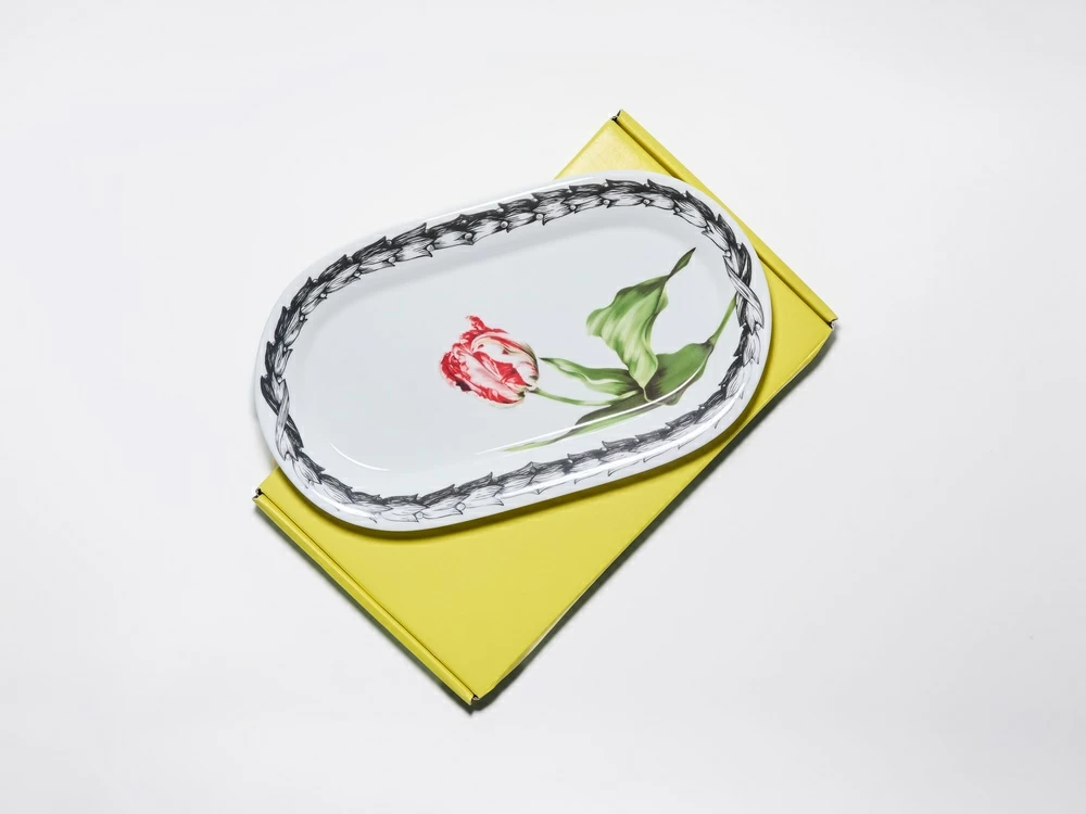 Блюдо овальное 295 мм, в подарочной упаковке, форма Юлиана, рисунок Волшебный сад XIV, арт. 81.34198.00.1