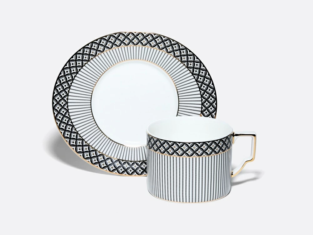 Чашка с блюдцем чайная 260 мл, форма Элегия, рисунок Elegant, арт. 81.34729.00.1