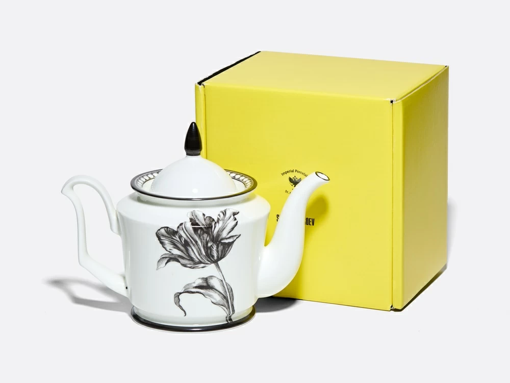 Подарочный набор чайник форма Юлия рисунок Сысоев. Волшебный сад II арт. 81.30911.00.1