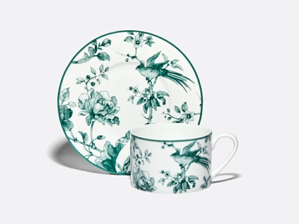 Чашка с блюдцем форма Соло Рисунок Monplaisir Green (Монплезир Грин), арт. 81.32898.00.1