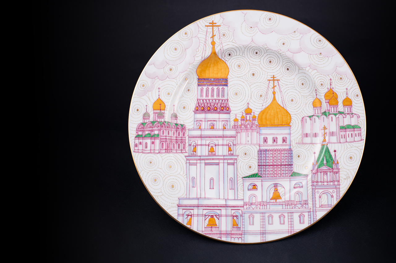 Тарелка декоративная, рисунок Пасхальный звон. Соборная площадь, форма Mazarin (Мазарин), арт 60.06021.00.1