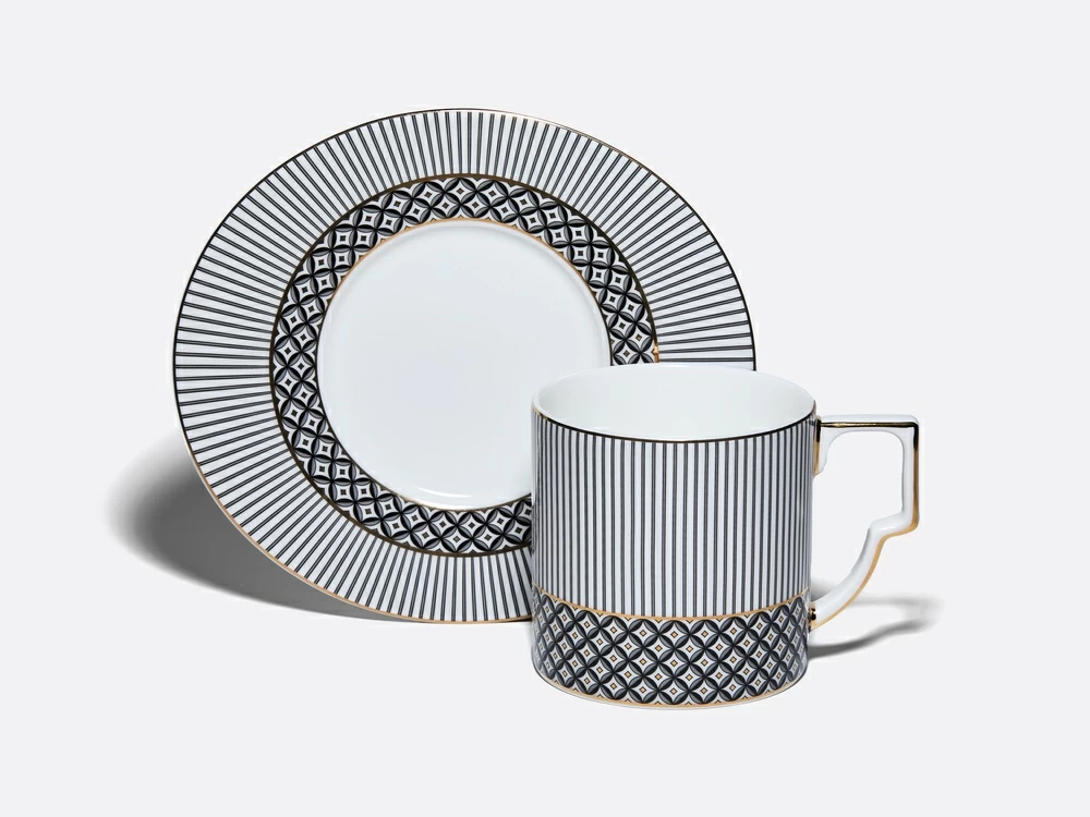 Чашка с блюдцем 440 мл, форма Элегия, рисунок Elegant, арт. 81.34915.00.1