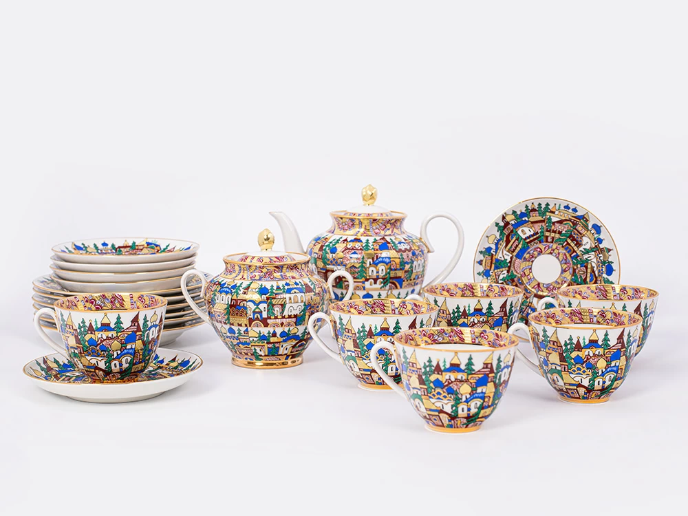 Сервиз чайный, форма Весенняя, рисунок Русская фантазия, арт. 81.20886.00.1