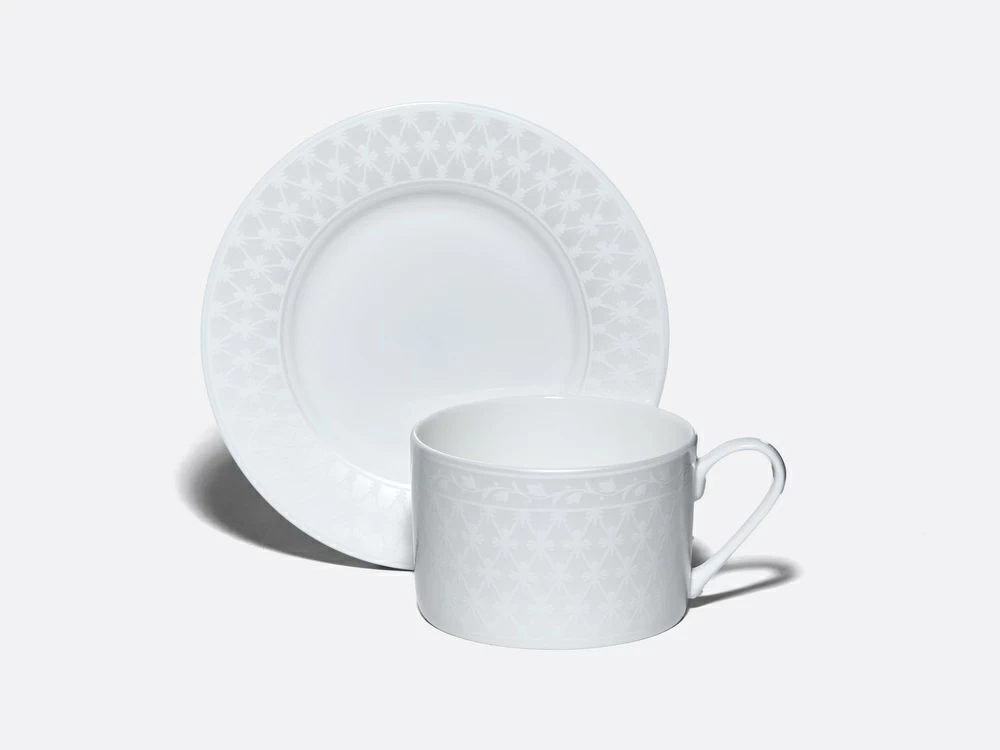 Чашка с блюдцем 300 мл, форма Идиллия, рисунок Жемчужная сетка, арт. 81.34971.00.1