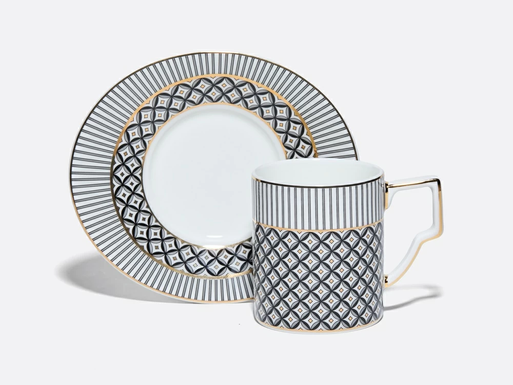 Чашка с блюдцем кофейная 150 мл, форма Элегия, рисунок Elegant, арт. 81.34914.00.1