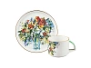 Чашка с блюдцем чайная форма Баланс рисунок Весенний букет/Spring Bouquet арт. 81.29232.00.1
