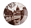 Декоративная тарелка 195 мм форма Эллипс рисунок Мойка арт. 80.02240.00.1